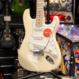 [0378002505] Squier Affinity Stratocaster, Maple Fingerboard, White Pickguard, Olympic White