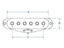 Boston VSC-57-BWH Vintage single coil pickup (kopie)