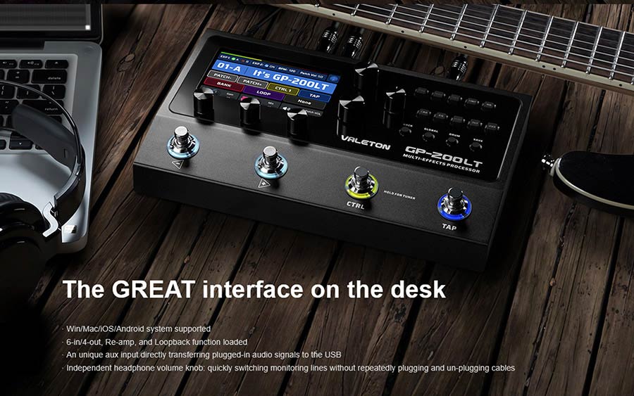 Valeton GP-200LT multi-effects processor