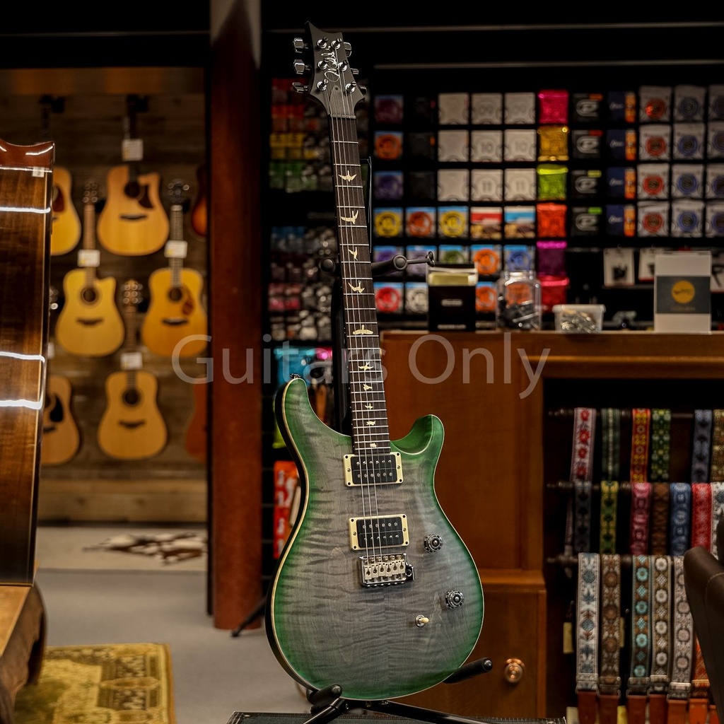 PRS CE24 Satin Limited Faded Gray Black Green Burst