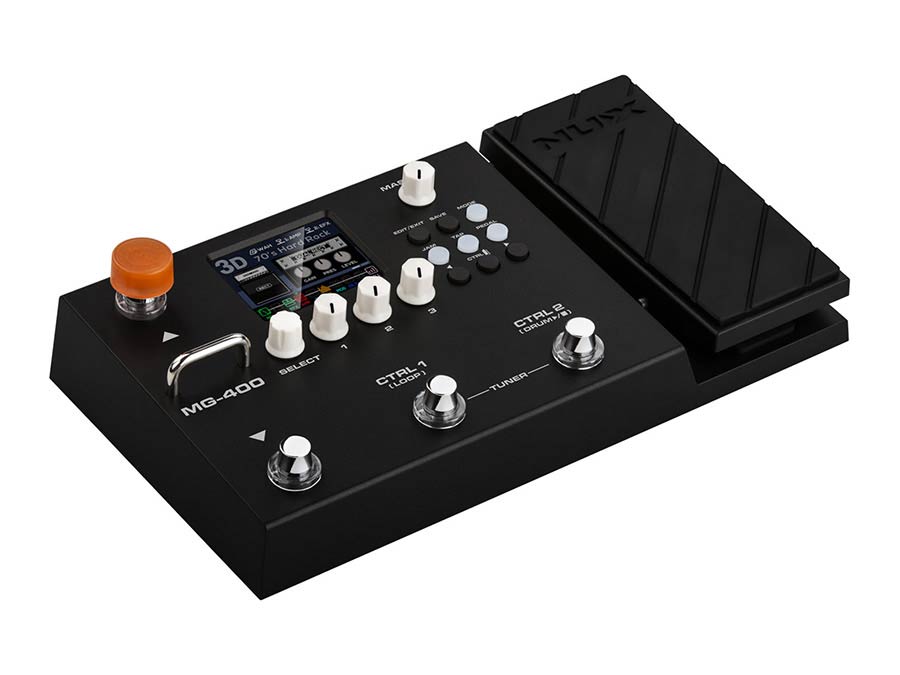 NUX MG-400 Multi-Effects guitar/bass amp modeling processor with USB recording interface
