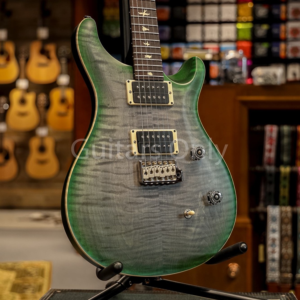 PRS CE24 Satin Limited Faded Gray Black Green Burst