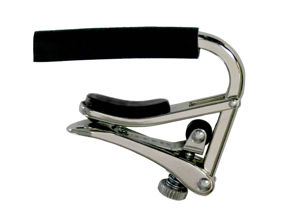 Shubb Standard Series capo for steel string guitar, polished nickel