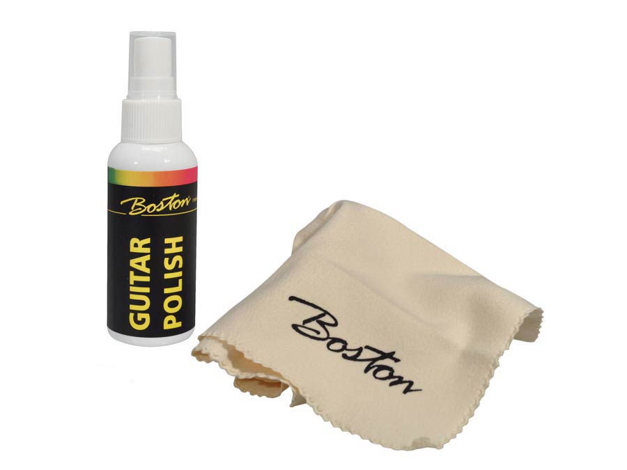 Boston guitar maintenance kit, polish and cloth