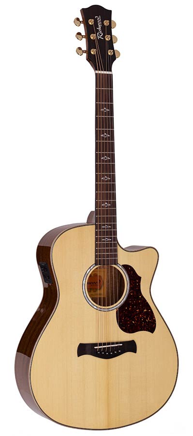 Richwood RG-27-CE grand auditorium, solid spruce top