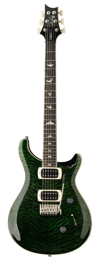 PRS SE Custom 24 Teal Black Quilt Top