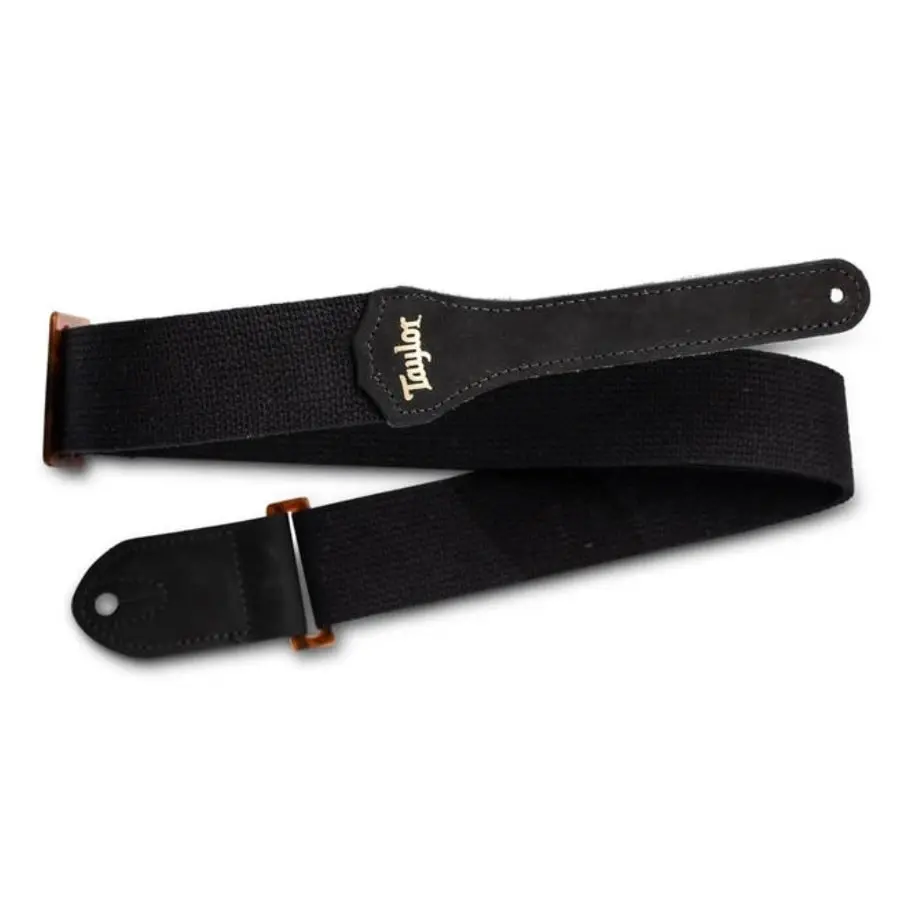 Taylor - GS Mini Strap - Blk Cotton - Amber Buckle 