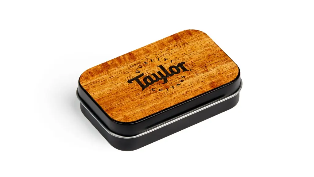 Taylor Pick Tin - Koa Top - Collectable Darktone Series