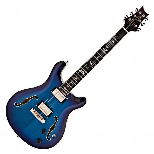 PRS SE Hollowbody II Faded Blue Burst