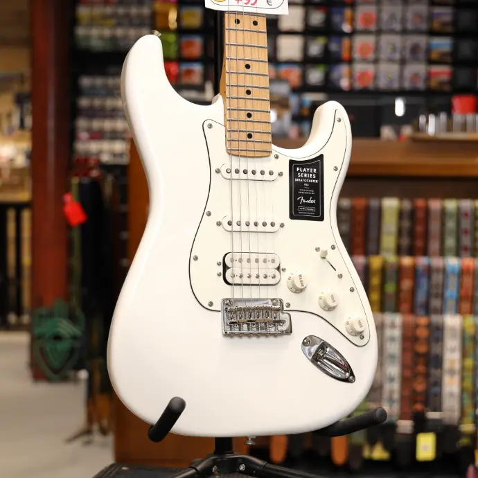 Fender player stratocaster HSS Maple Fingerboard, Polar White