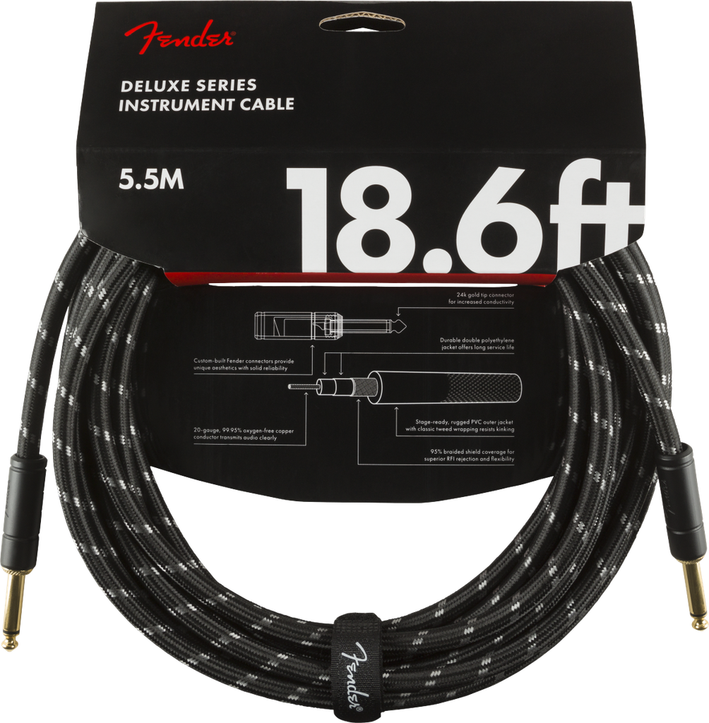 Fender Deluxe 5,5m Straight Black Tweed