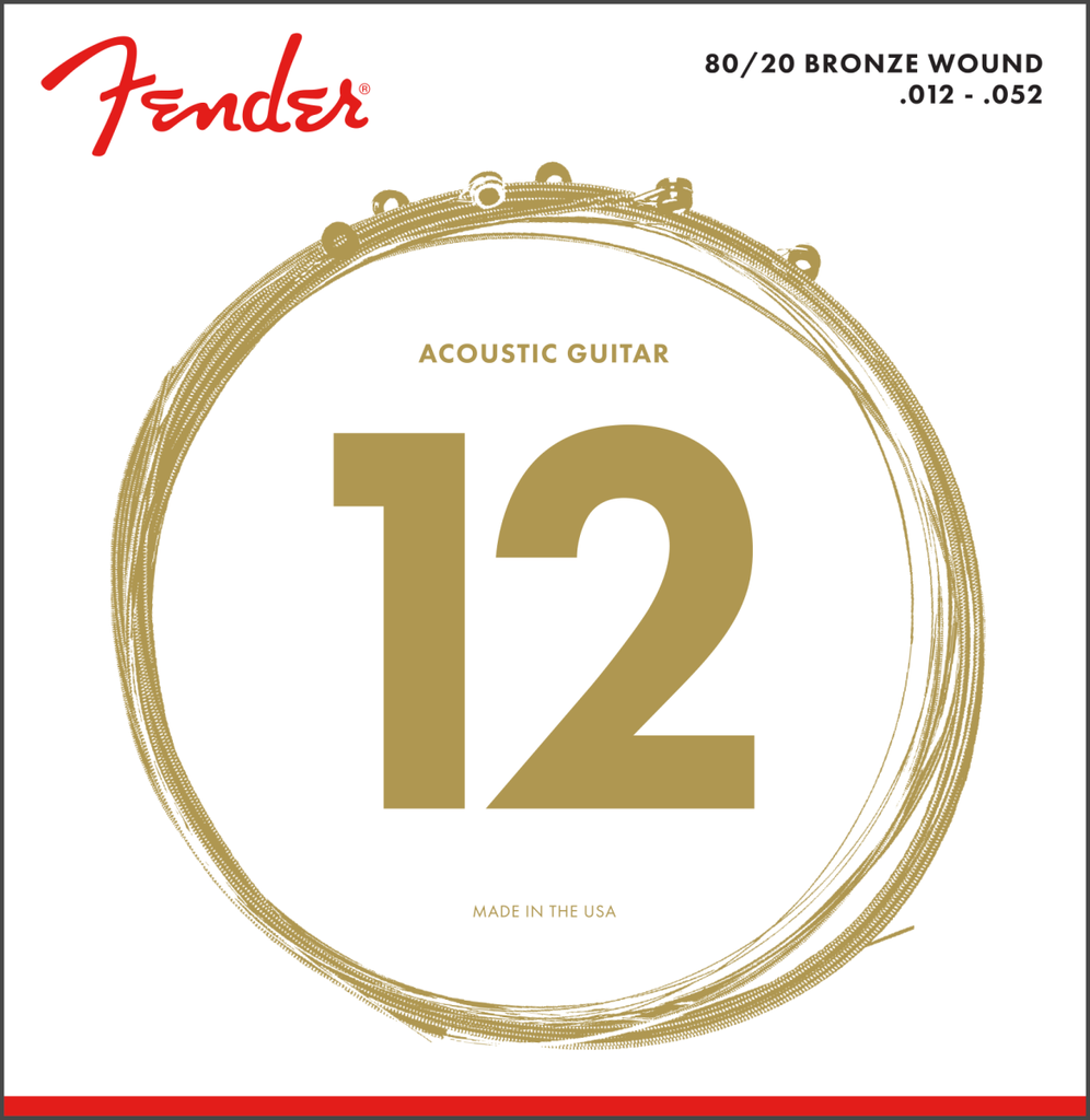 Fender Acoustic 80/20 Bronze 12-52