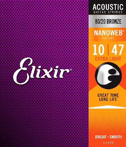 [CEL 11002] Elixir Nanoweb Brons 80/20 10-47