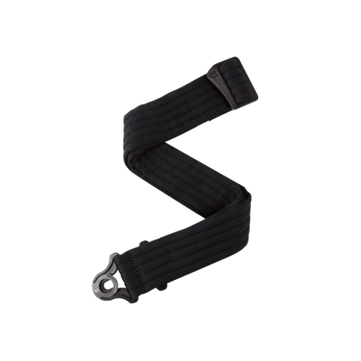 [50BAL01] D'Addario Auto Lock Guitar Strap, Black Padded Stripes