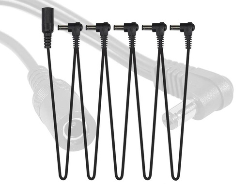 [XCABLE-S5] Xvive power distribution cable, connects to psu, 5 female and 1 male connectors, daisy chain