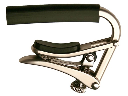 [SHC-C1N] Shubb Standard Series capo for steel string guitar, brushed nickel