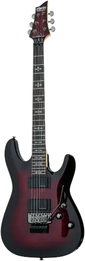 [SC3247] Schecter Demon 6 Floyd Rose Crimson Red Burst