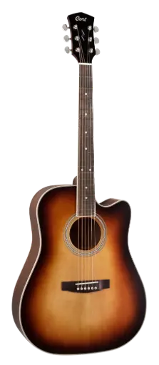 [COPUREDCFLBT] Cort PURE-DC, Satin Light Burst Top Natural Satin Body, Preamp