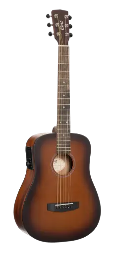 [COETMGOOPBBG] Cort Earth Mini GO, Open Pore Brown Burst, voorversterker, Gigbag