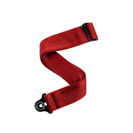 [50BAL11] D'Addario Auto Lock Guitar Strap, Blood Red