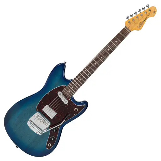 [VRCT45BL] Vintage REVO Series 'Colt' HS Duo Electric Guitar ~ Blueburst