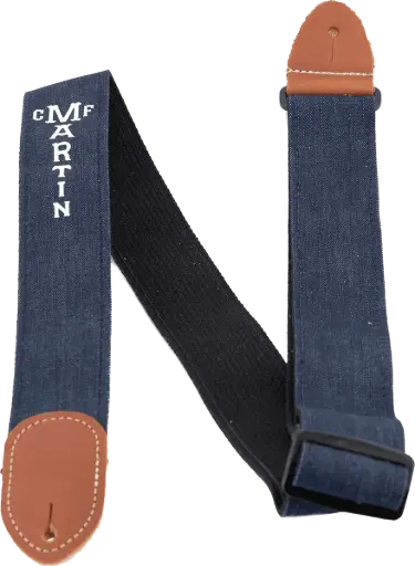 [A0077] Martin & Co Eco-Denim Strap Blue