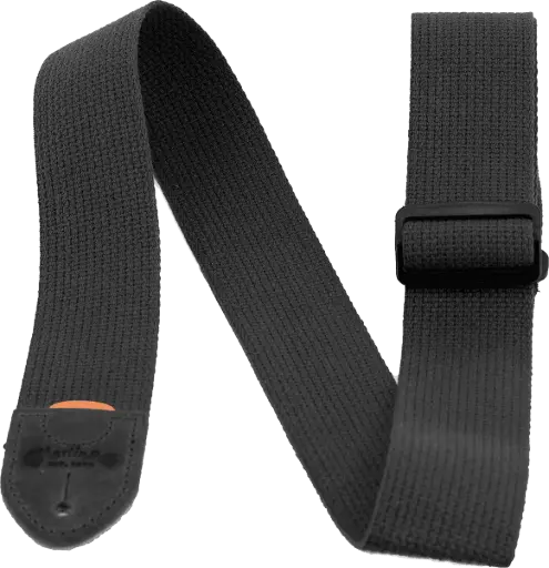 [A0104] Martin & Co Cotton Weave Pickholder Strap Black