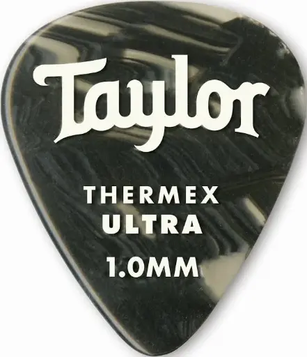[80716] Taylor Picks 1.00mm/351 - Thermex Ultra - Black Onyx - 6 pc