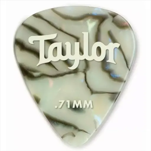 [80737] Taylor Picks 1.21mm/351 - Celluloid - Abalone - 12 pc