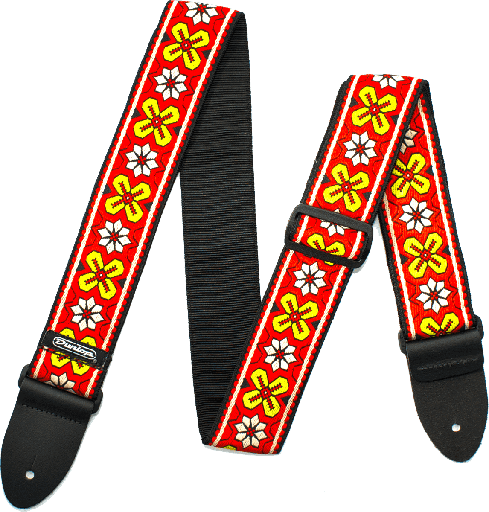 [ADU D67-03RD] DUNLOP Gitaarstrap AVALON RED