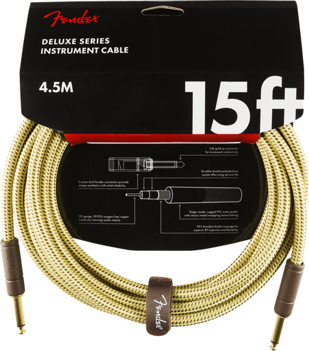 [099-0820-084] Fender Deluxe 4,5m Straight Tweed