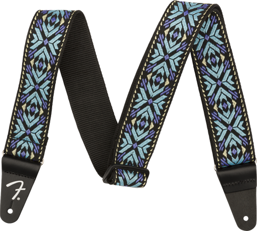 [099-0638-025] Fender Pasadena Woven Strap, Blue Snowflake